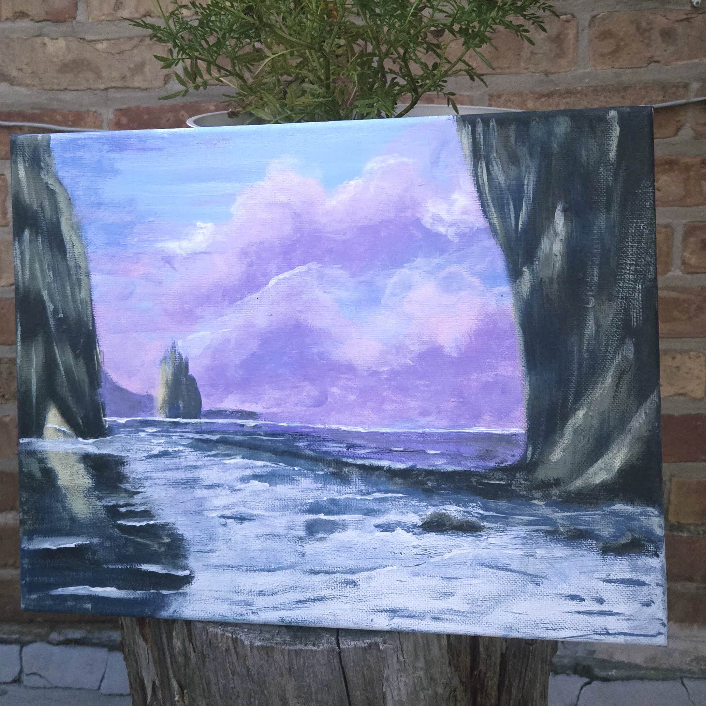 Cove of Dreams (Rocky Cove Painting)